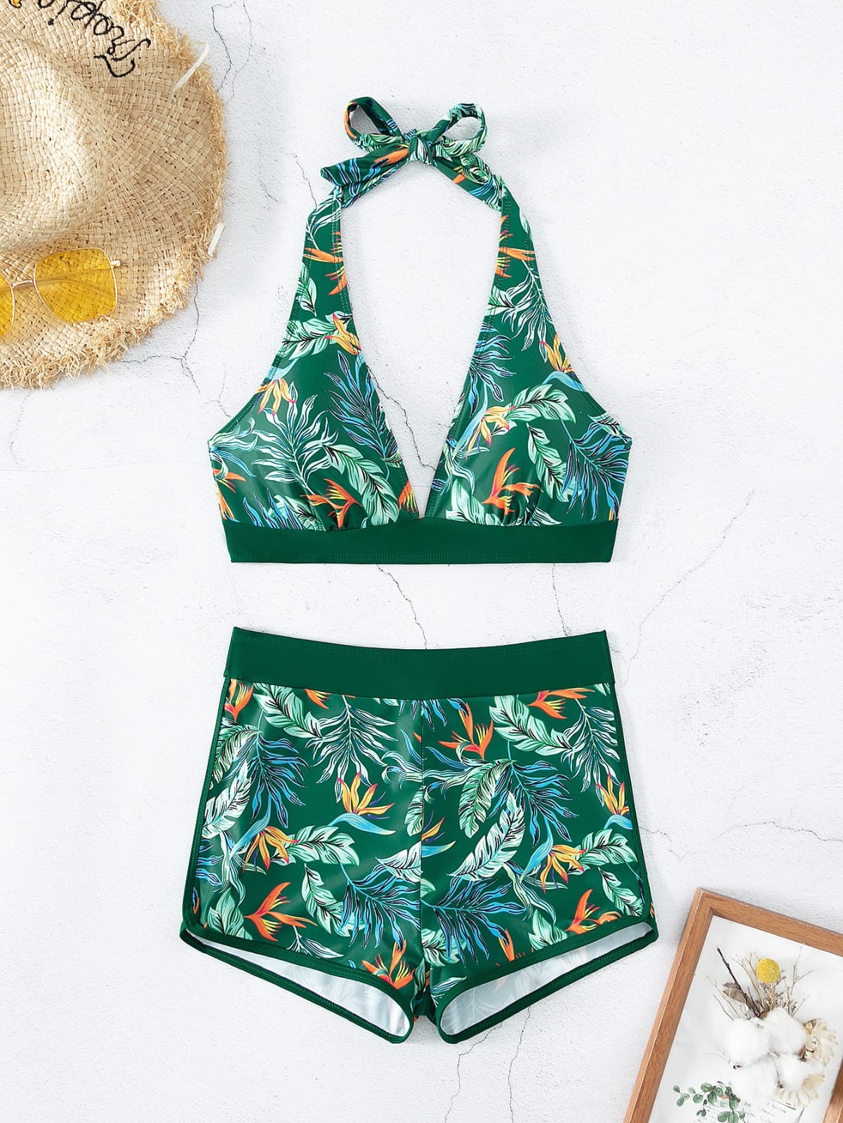 Floral Print Two Piece Beachwear