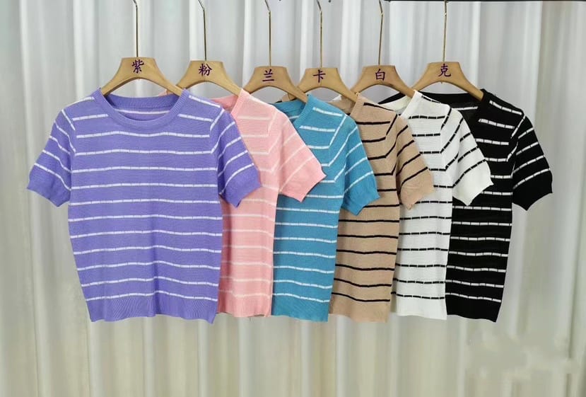 Women Striped Knit Top